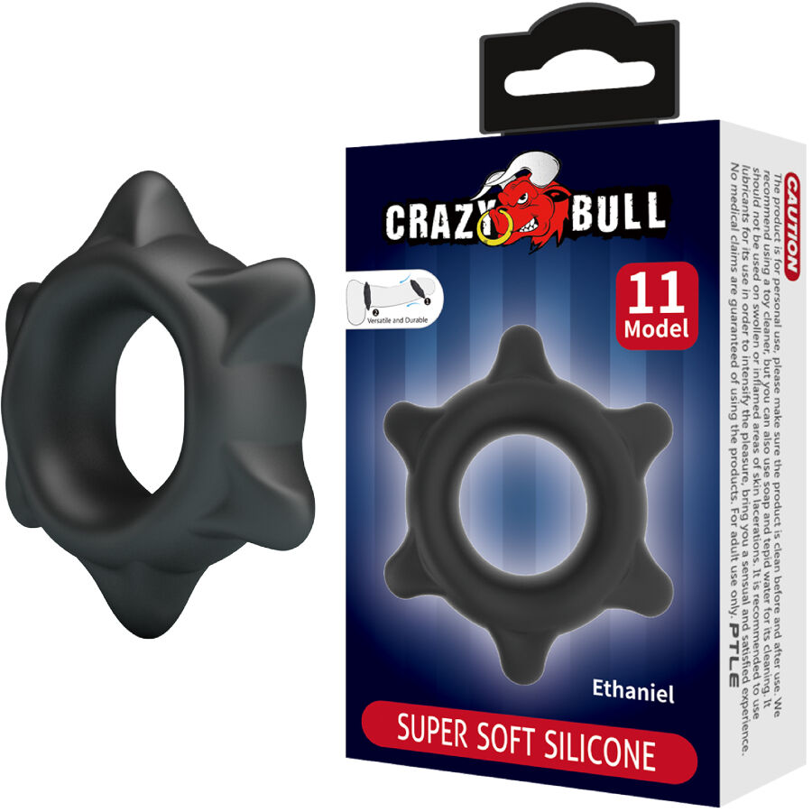 Crazy Bull Ethaniel Model 11 silikonový erekční kroužek bez vibrací