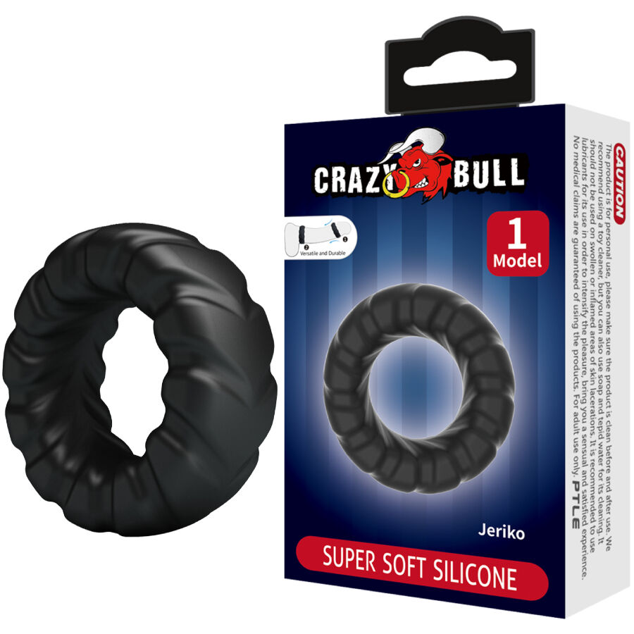 Crazy Bull Jeriko Model 1 nastavitelný silikonový erekční kroužek bez vibrací