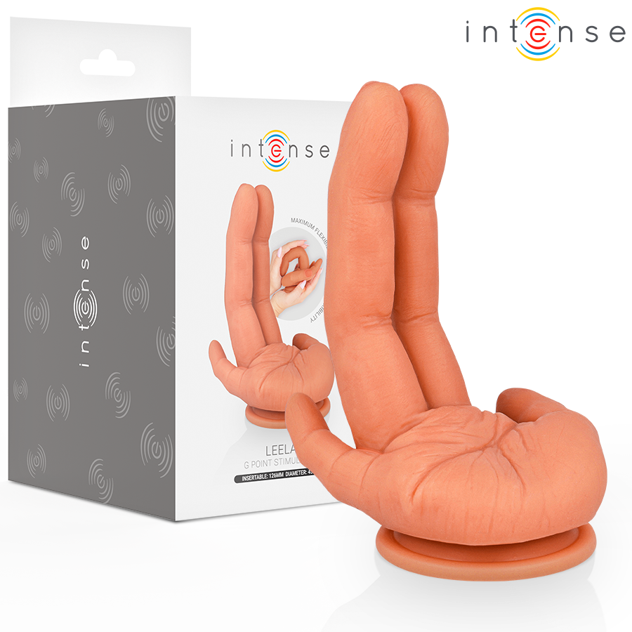 INTENSE LEELA dildo na bod G s pružným tvarem