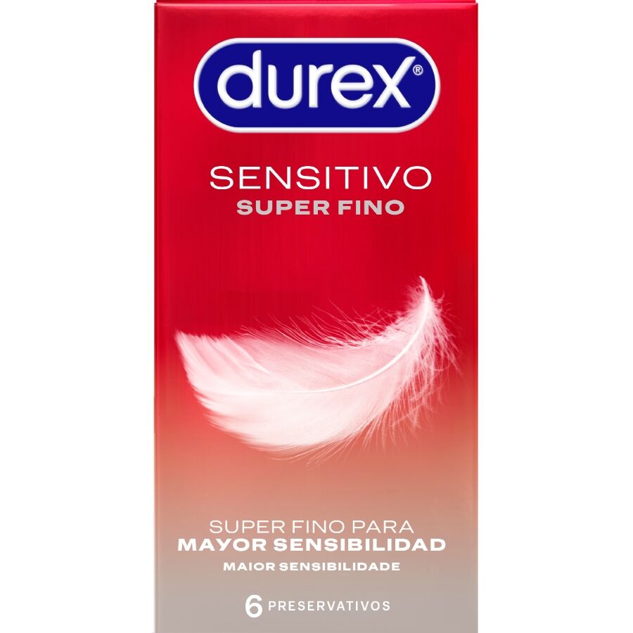 Tenké kondomy Durex Super Thin Sensitive, 6 kusů