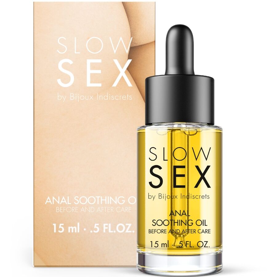 Bijoux Indiscrets Slow Sex zklidňující anální olej 15 ml