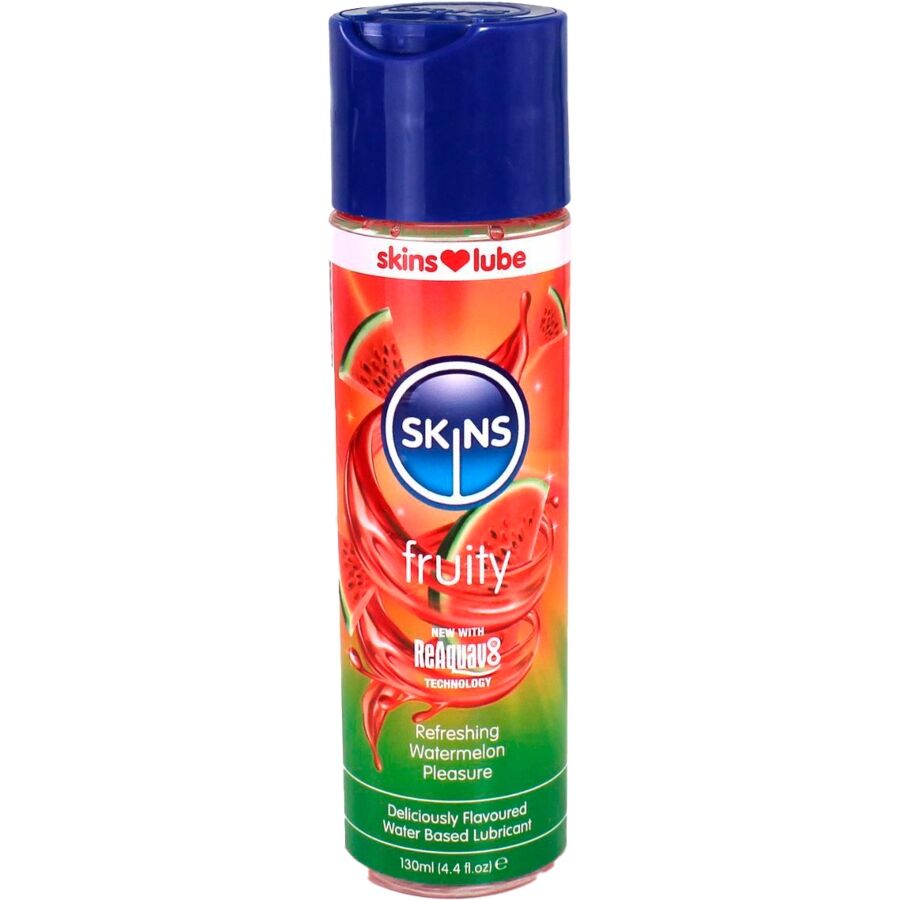 Lubrikační gel SKINS Fruity s příchutí vodního melounu, 130 ml