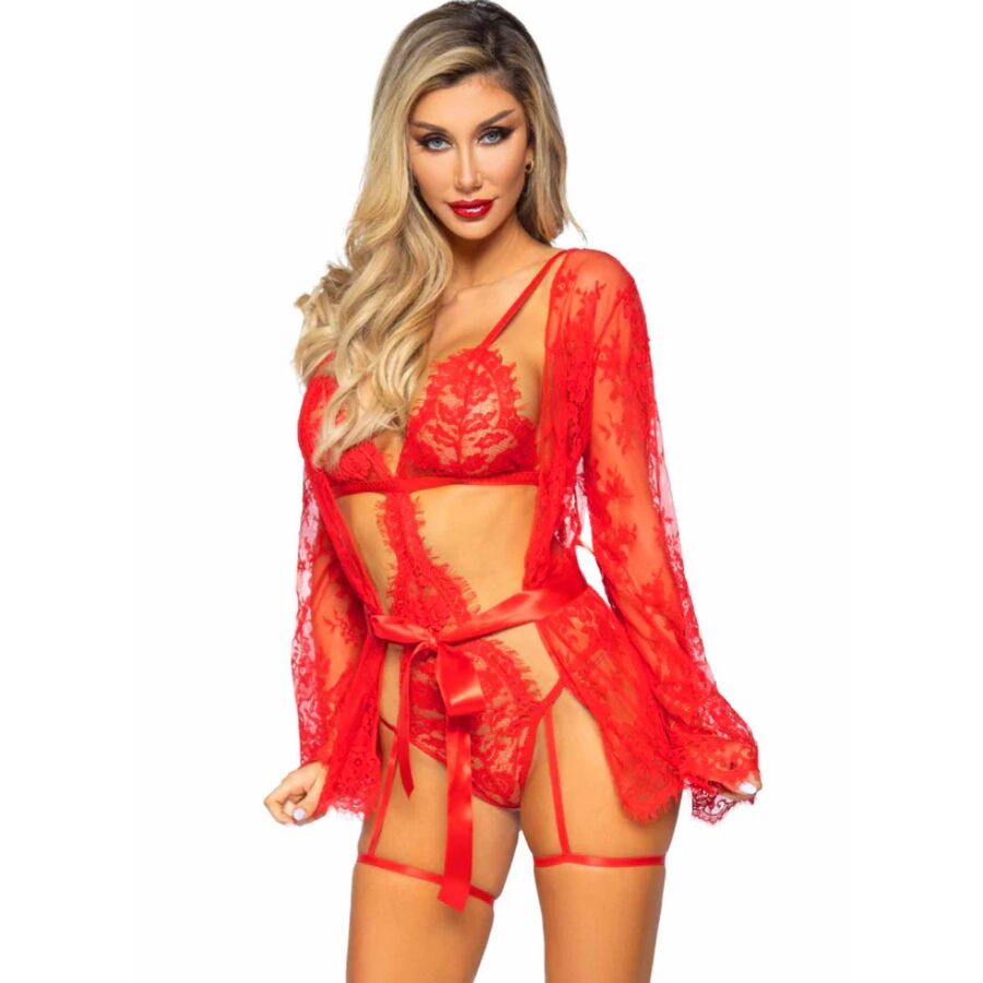 Set erotického prádla Leg Avenue s body a županem