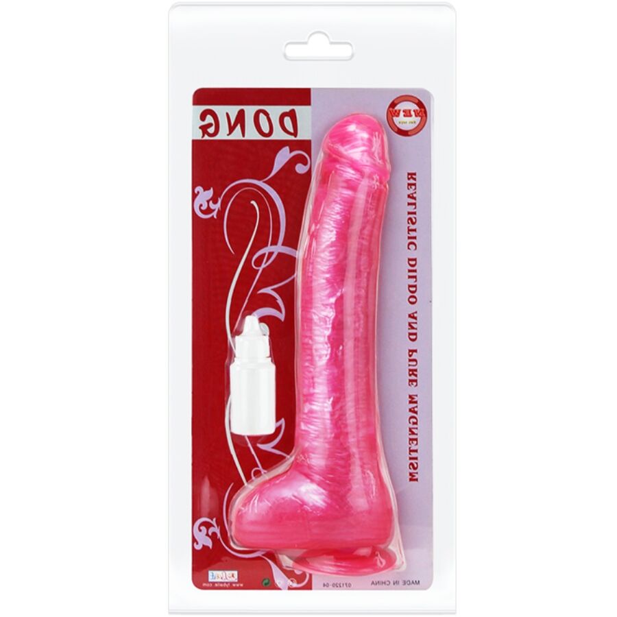 Realistické dildo BAILE s přísavkou, růžové