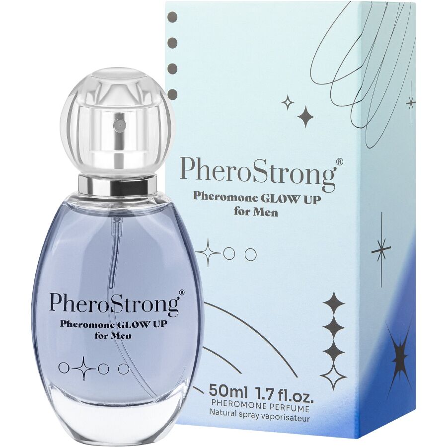 PheroStrong Glow Up parfém s feromony pro muže, 50 ml