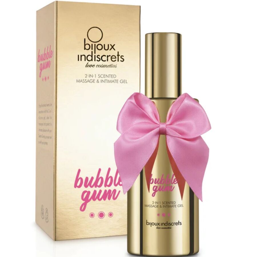Bijoux Indiscrets Bubble Gum masážní gel a lubrikační gel, 100 ml