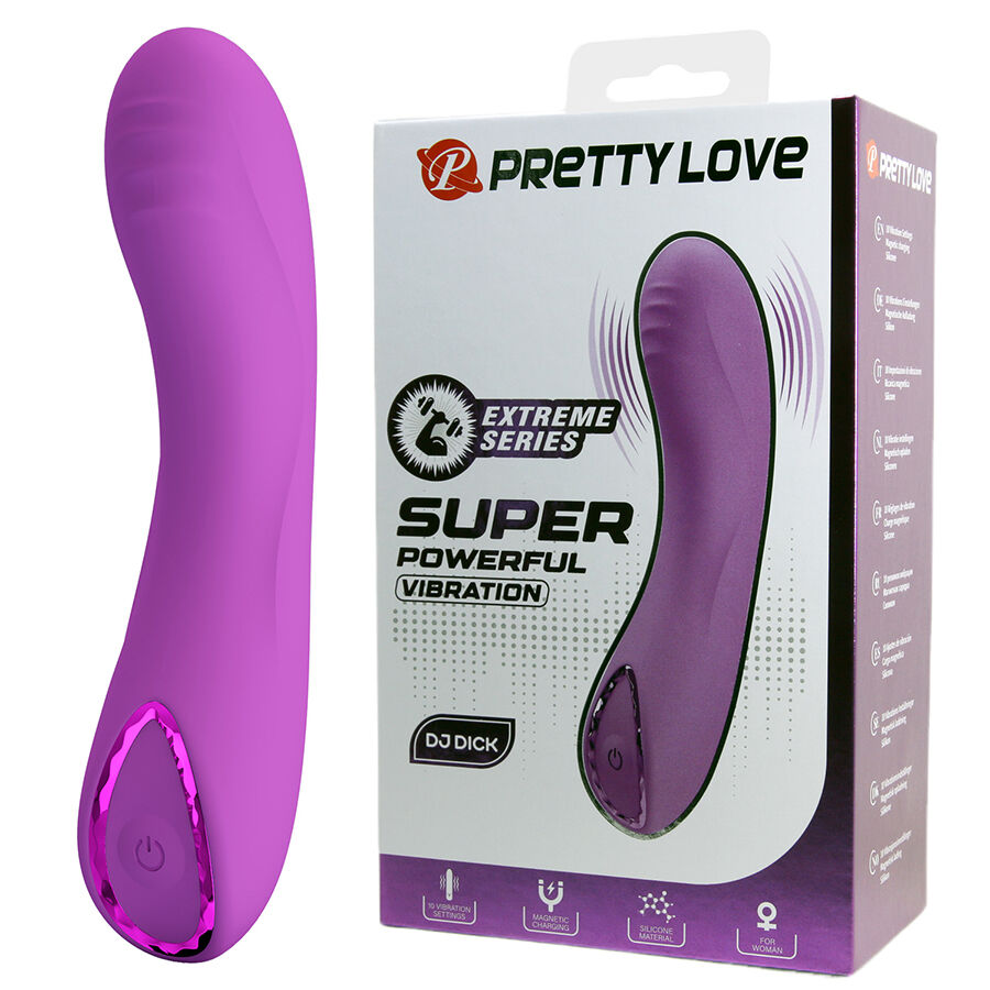 Pretty Love DJ Dick vibrátor na bod G, fialový