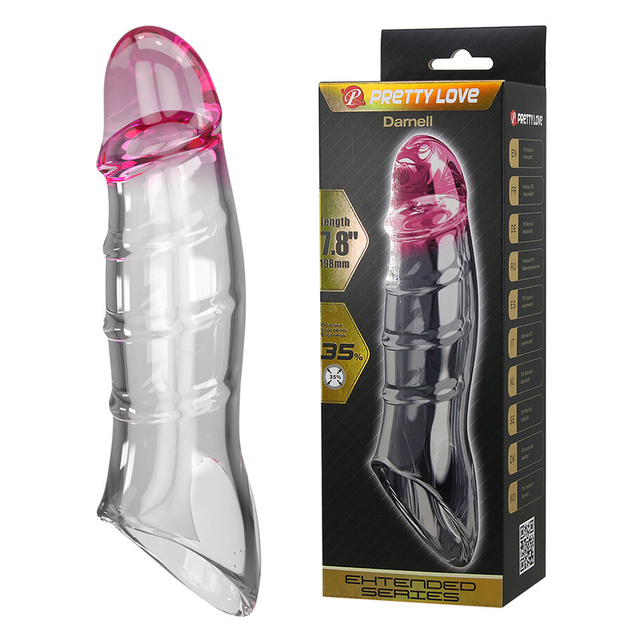 Průhledný návlek na penis Pretty Love Darnell
