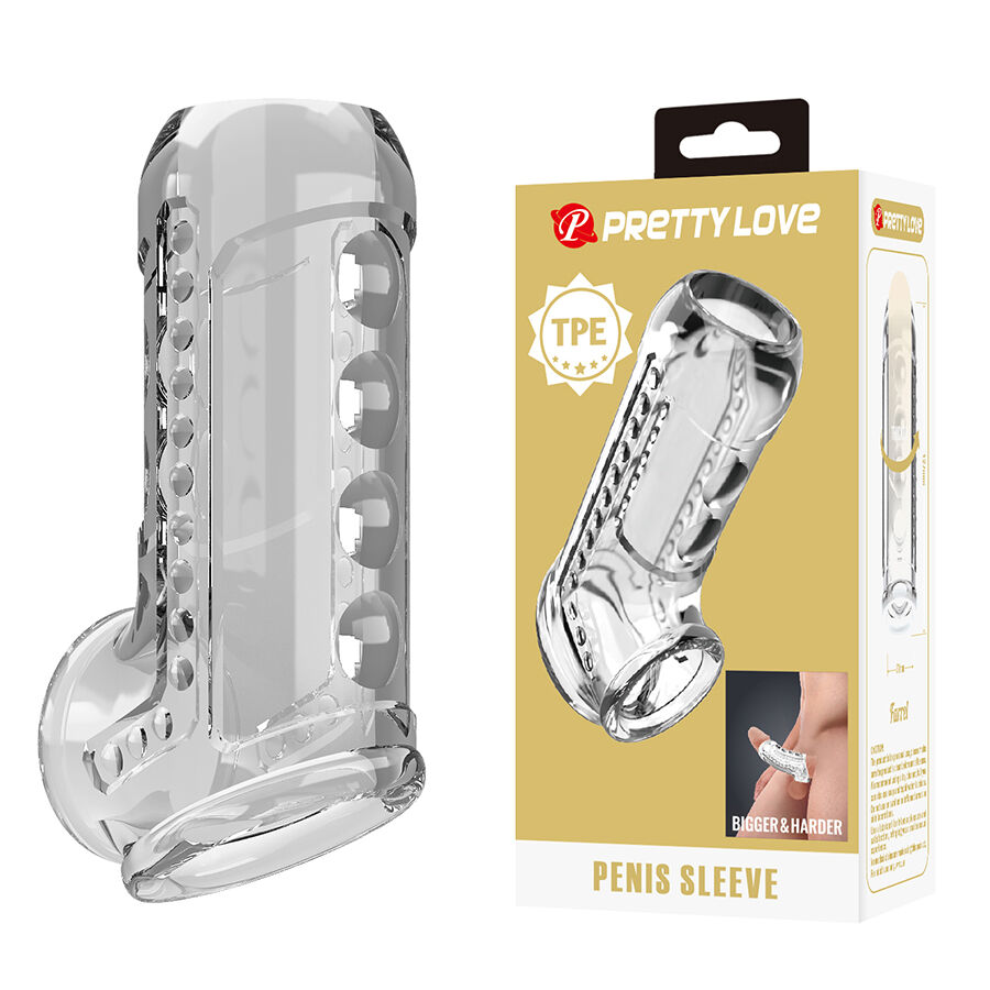 Penilní návlek Pretty Love, průhledný a strukturovaný