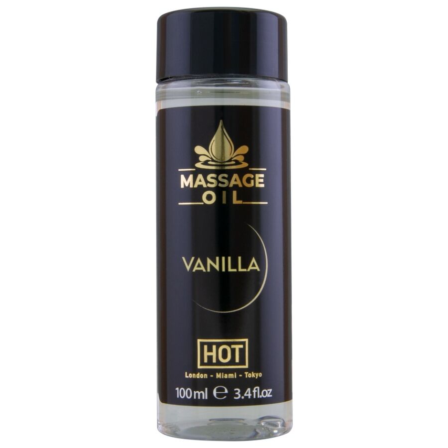 HOT masážní olej s vůní vanilky, 100 ml