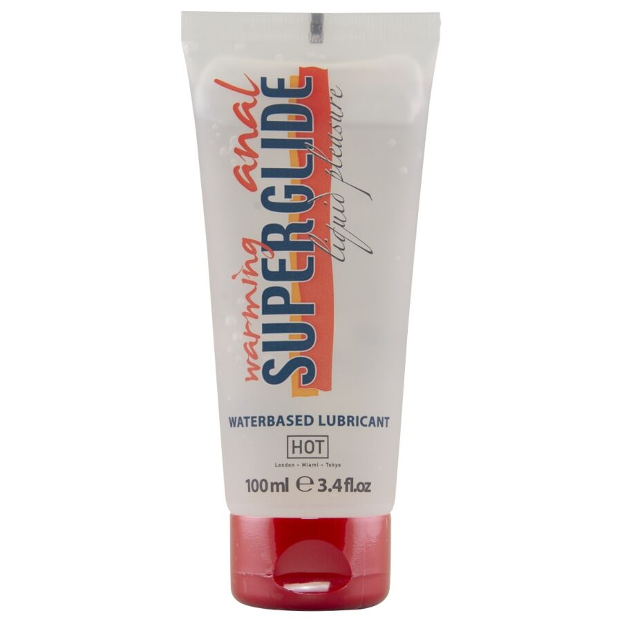 HOT Anal Superglide hřejivý lubrikační gel, 100 ml