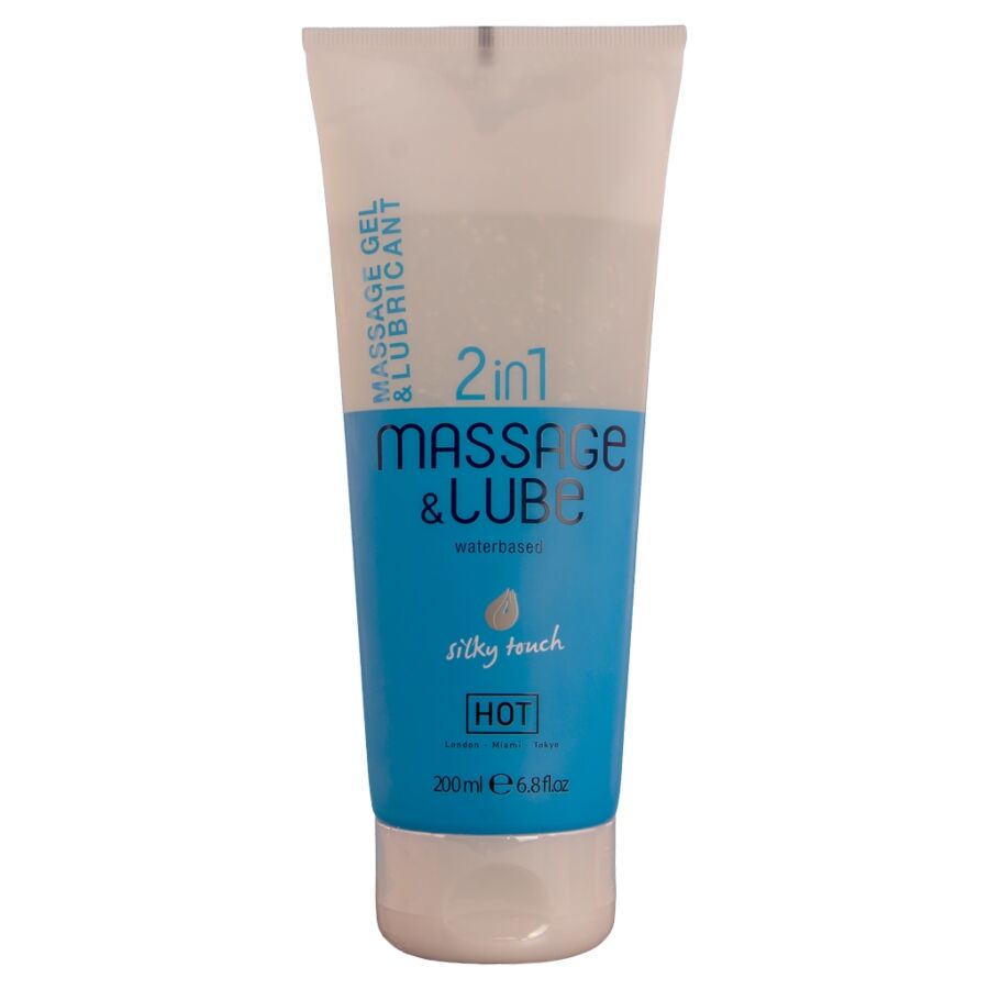 HOT Silky Touch masážní a lubrikační gel na vodní bázi 200 ml