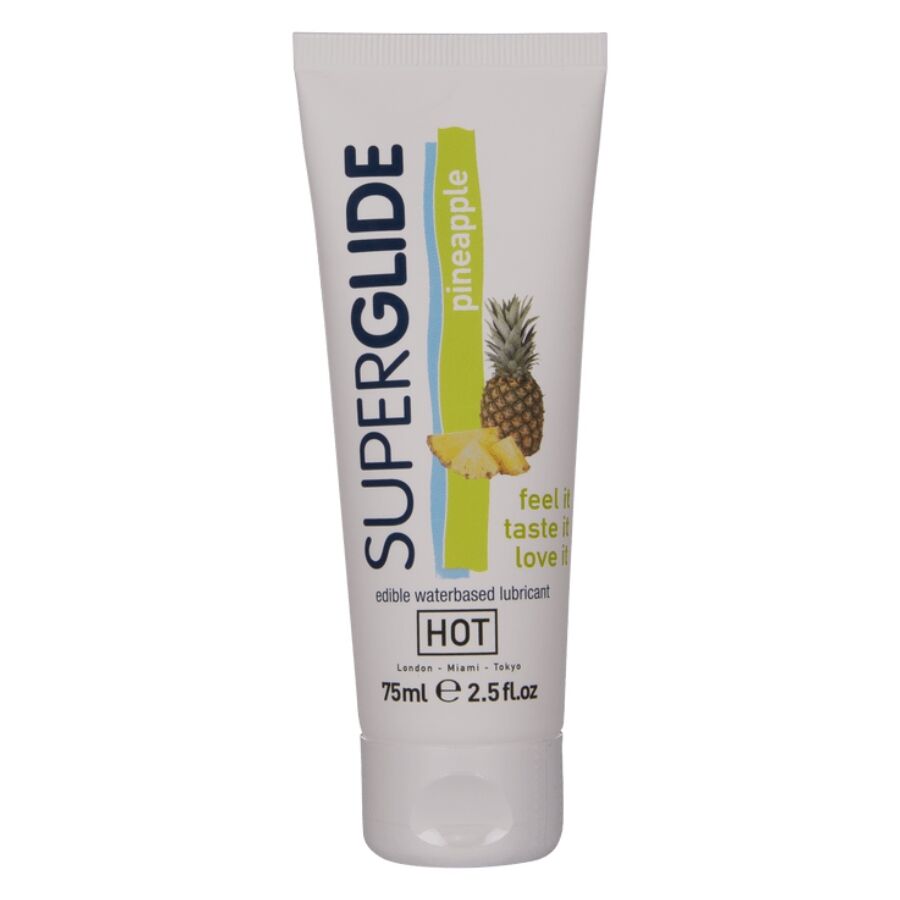 HOT Superglide lubrikační gel s ananasovou příchutí, 75 ml