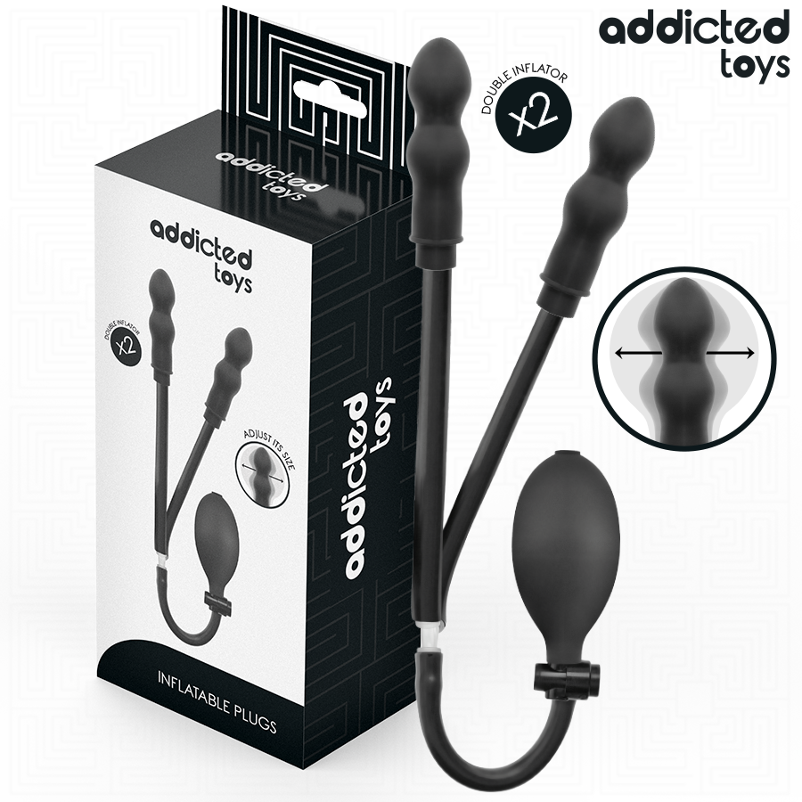 Addicted Toys Dvojitý Nafukovací Anální Štětítek Model 3