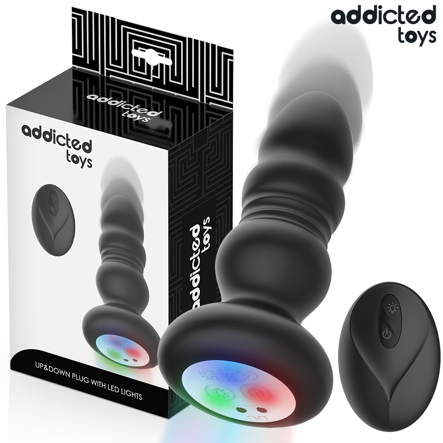 Vibrační anální kolík ADDICTED TOYS s funkcí přírazů