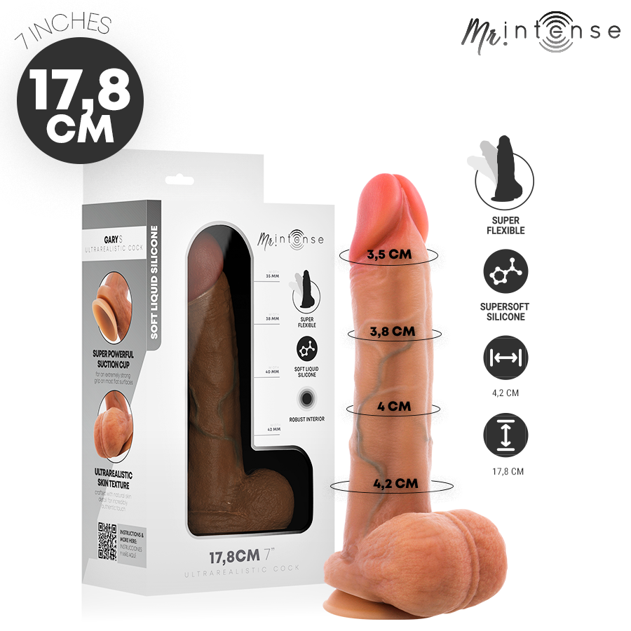 MR. INTENSE Gary S realistické dildo s přísavkou
