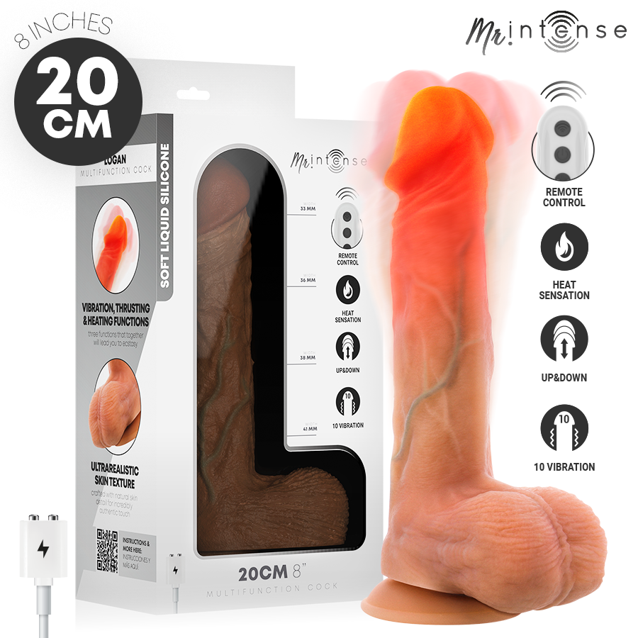 MR. INTENSE Logan realistický vibrátor s dálkovým ovládáním