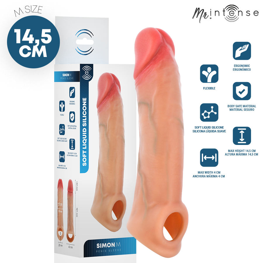 MR. INTENSE Simon M návlek na penis z tekutého silikonu