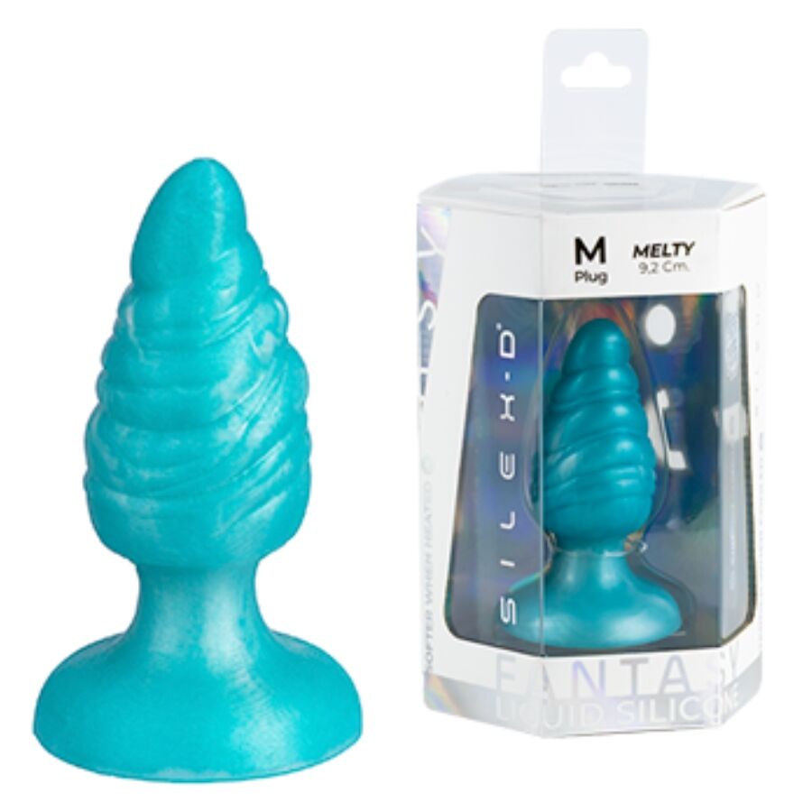 Silexd Melty Analní Kolík Z Termoaktivního Silikonu, Nebesky Modrý, 9,2 Cm