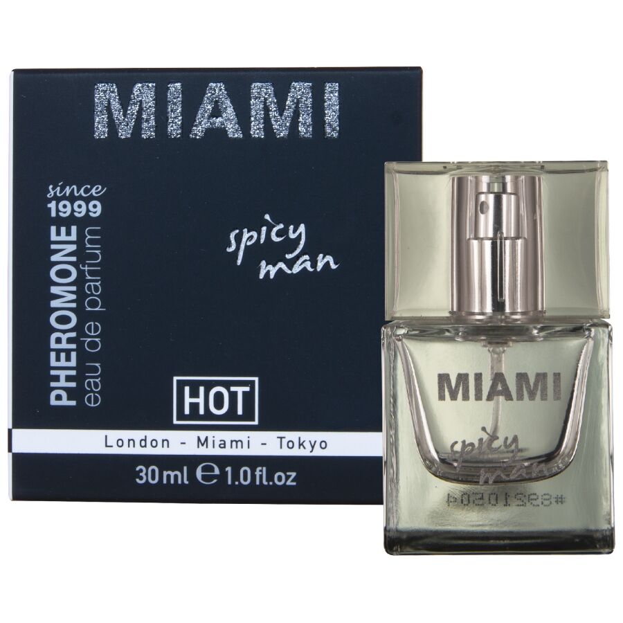 HOT Miami Spicy feromonový parfém pro muže, 30 ml