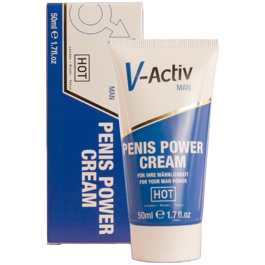 HOT V ACTIV pečující krém pro muže, 50 ml