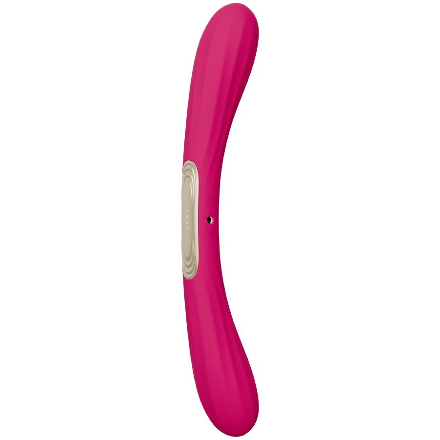 LELO Boomerang párový vibrátor se dvěma konci, třešňově červený