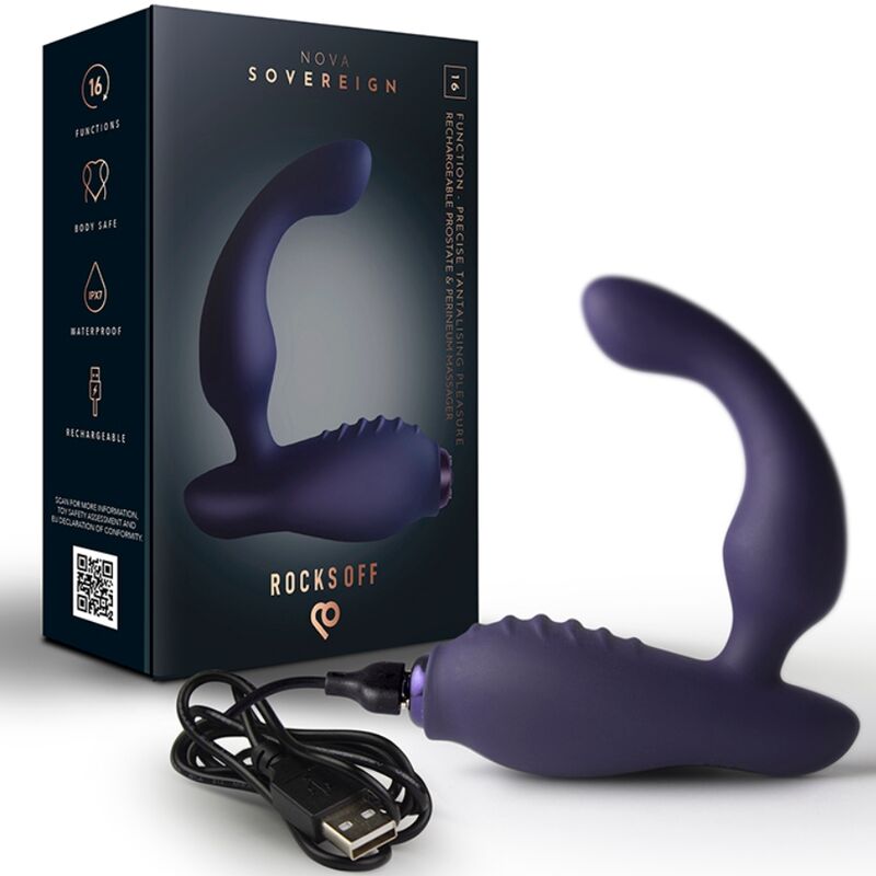 ROCKS-OFF Nova Sovereign masážér prostaty pro prostatu a hráz