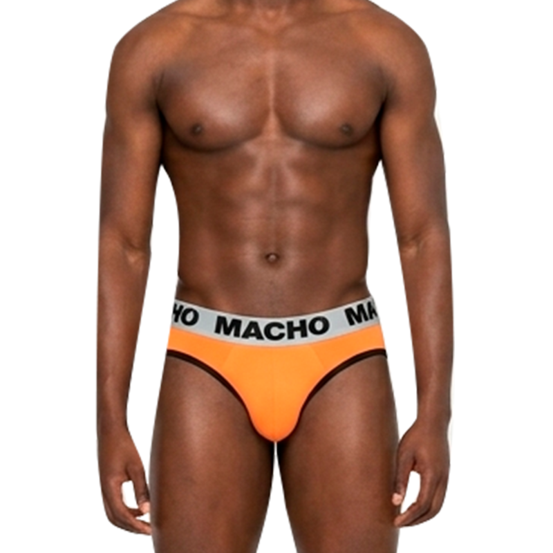 Pánské slipy MACHO MCH012 v oranžové barvě