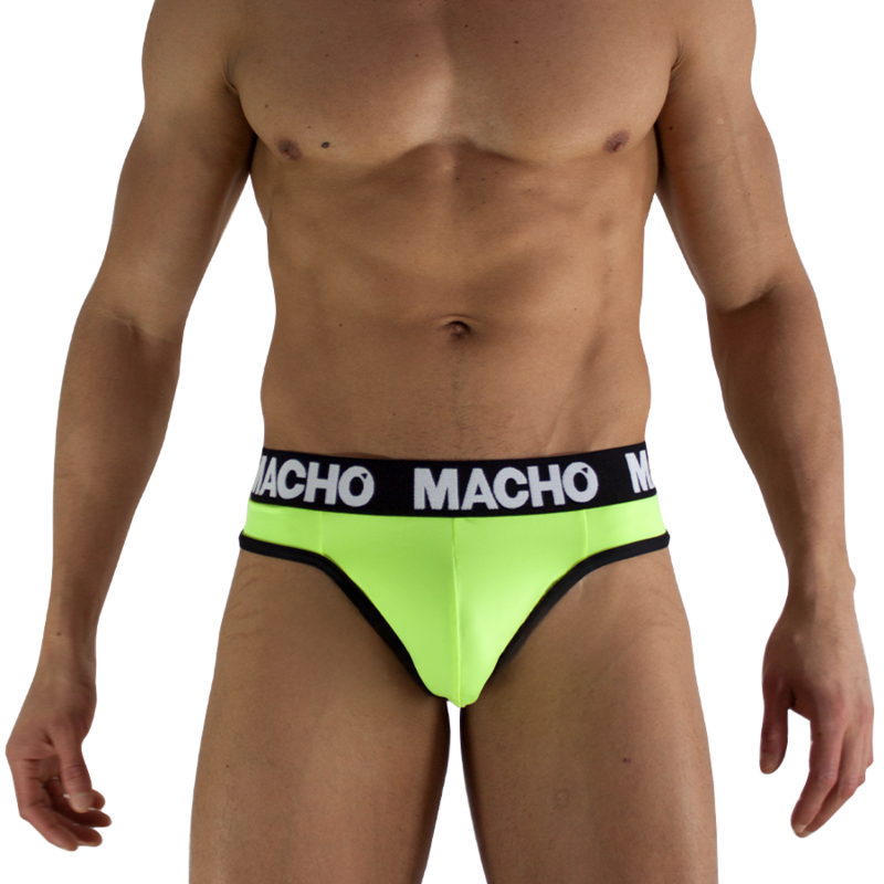 Pánská tanga MACHO MTG001 ve fluorescenční žluté