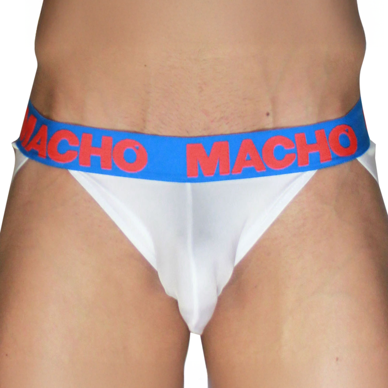 Jockstrap MACHO MX29AZ v bílé a tmavě modré