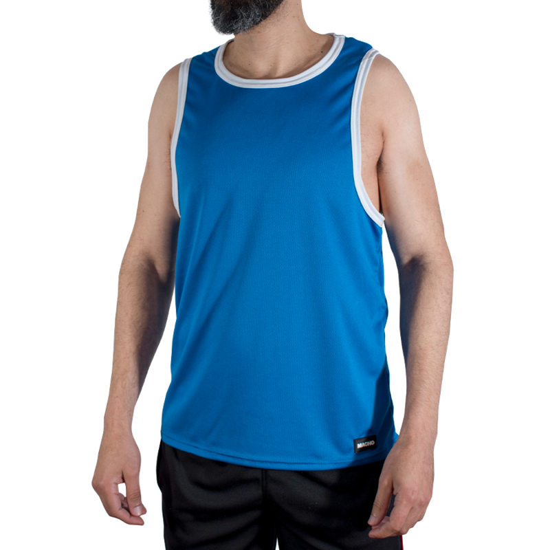 Modré sportovní tričko MACHO CMV002