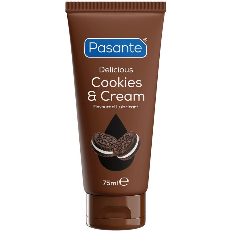 Lubrikační gel Pasante Cookies & Cream s příchutí, 75 ml