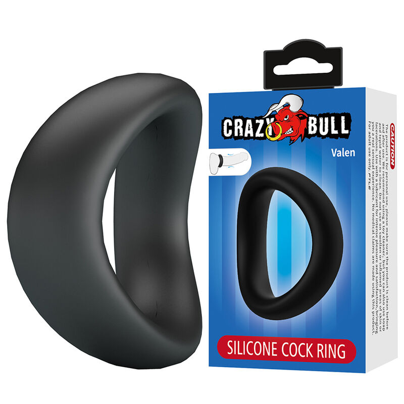 CRAZY BULL Valen silikonový kroužek na penis bez vibrací