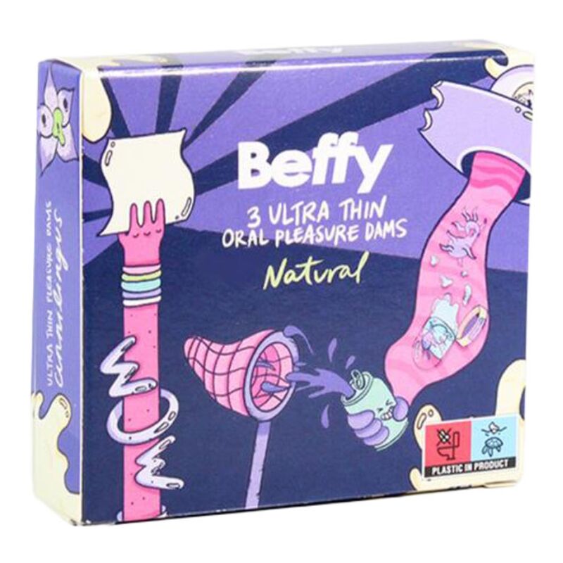 BEFFY kondomy pro orální sex z přírodního latexu, 2 kusy