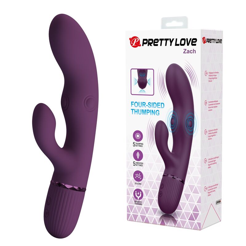 Pretty Love Zach králičí vibrátor s přírazovou funkcí