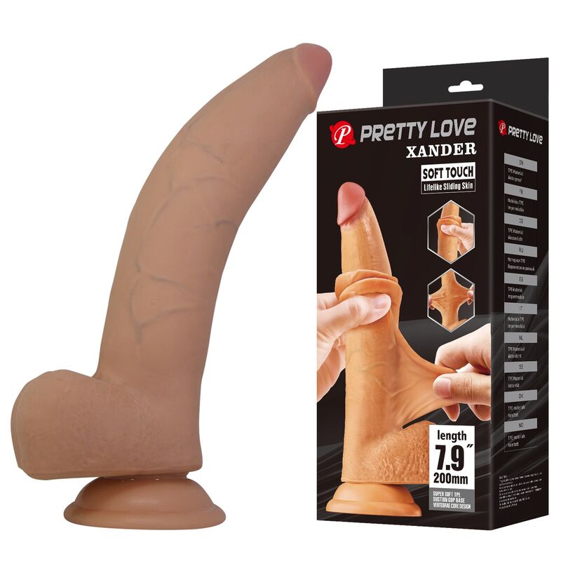 Realistické dildo Pretty Love Xander, 20 cm