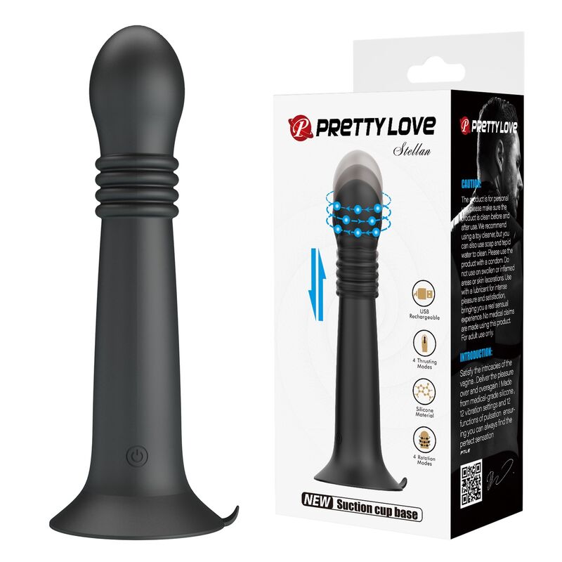 Vibrátor Pretty Love Stella s rotačním a přirážecím pohybem