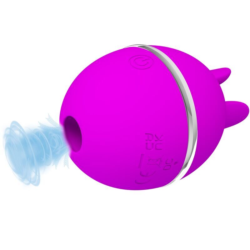 Vibrátor Pretty Love Gemini Ball v lila barvě