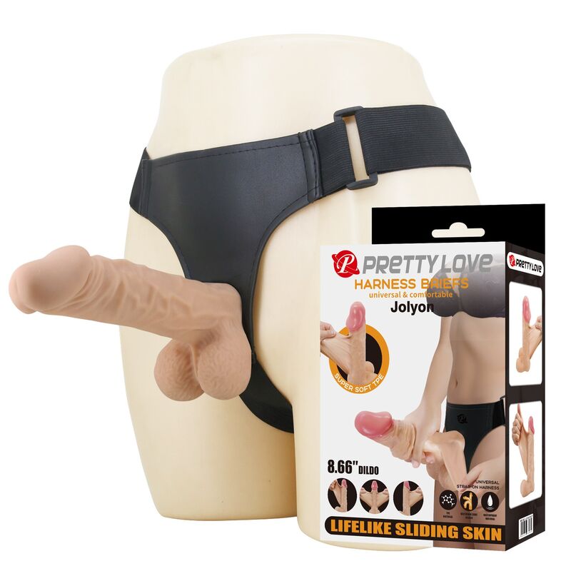 PRETTY LOVE Jolyon sada s připínacím dildo a flexibilním jádrem
