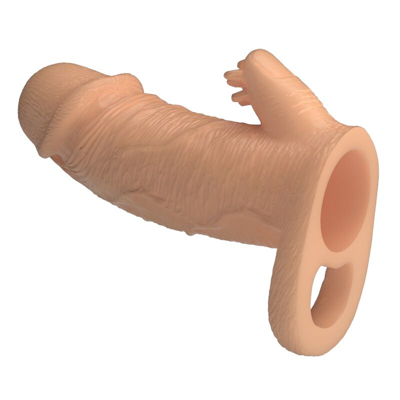 PRETTY LOVE Roderic návlek na penis s vnějším stimulátorem, 13 cm