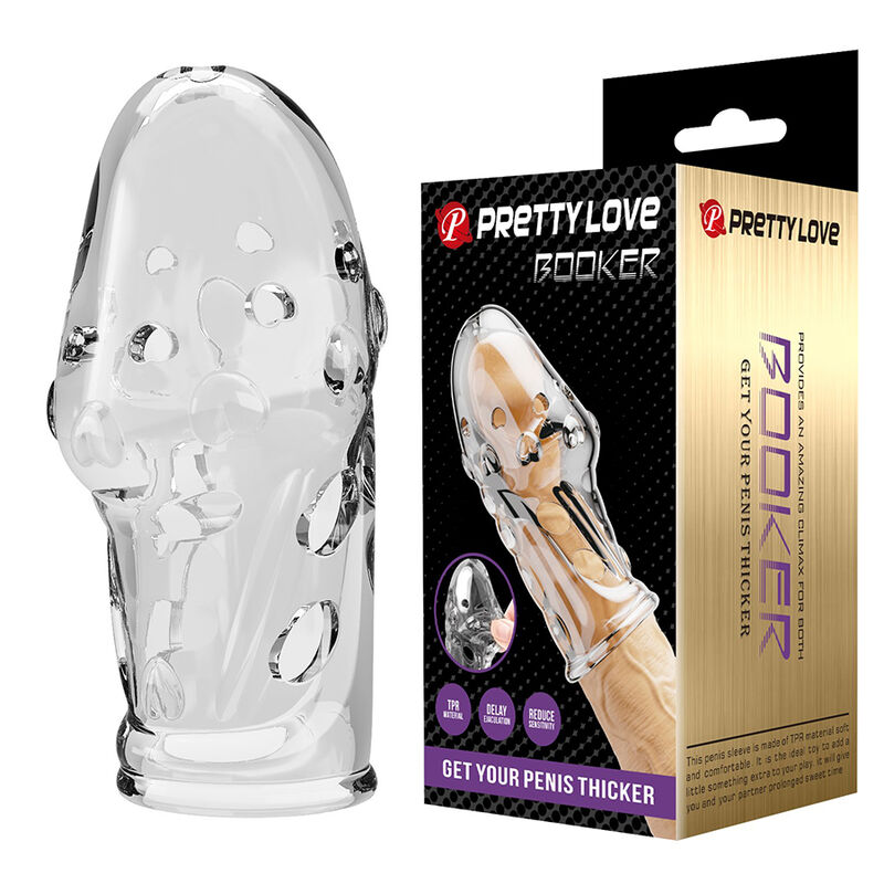 Transparentní návlek na penis Pretty Love Rocker z TPE