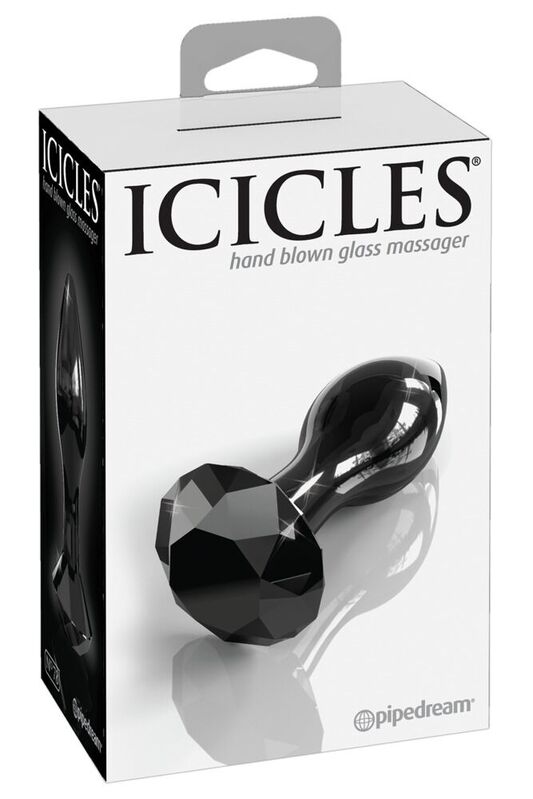 Skleněný anální kolík ICICLES N. 78