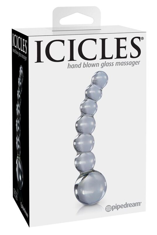 ICICLES N. 66 transparentní skleněný anální kolík