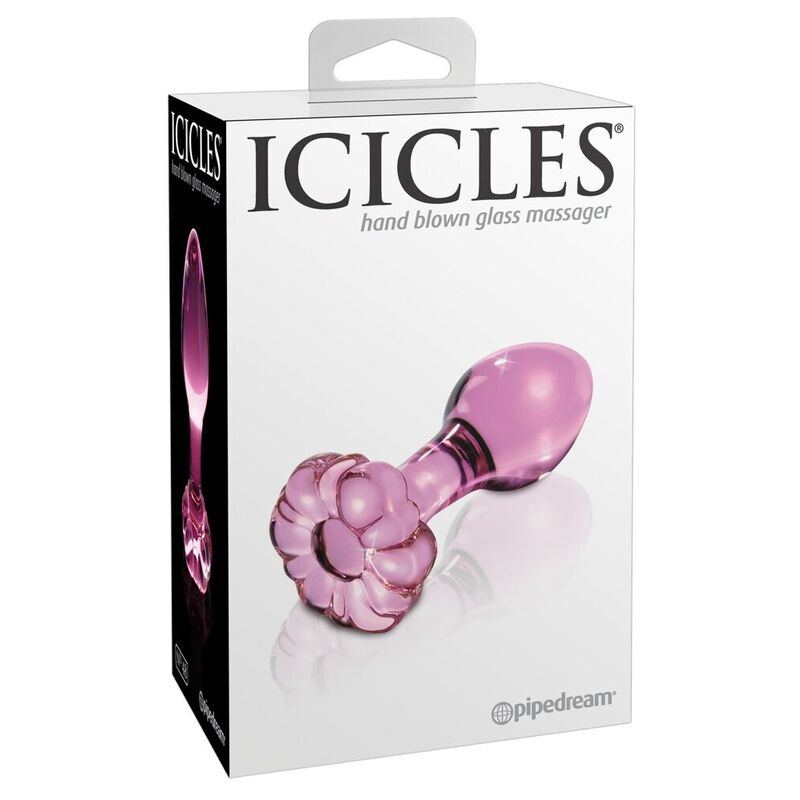 Skleněný anální kolík ICICLES N. 48