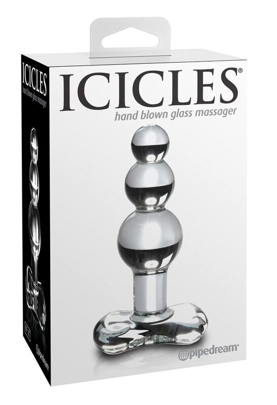 Skleněný anální kolík ICICLES N. 47