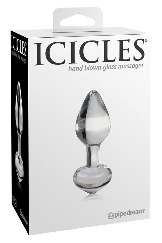 ICICLES N. 44 průhledný skleněný anální kolík