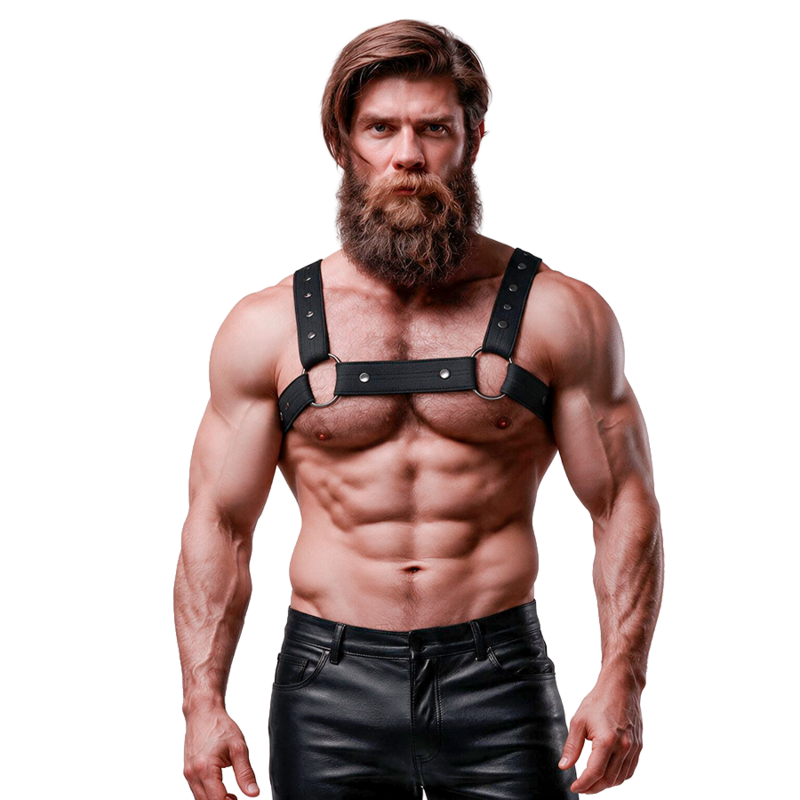 FETISH SUBMISSIVE ATTITUDE pánský postroj, nastavitelný