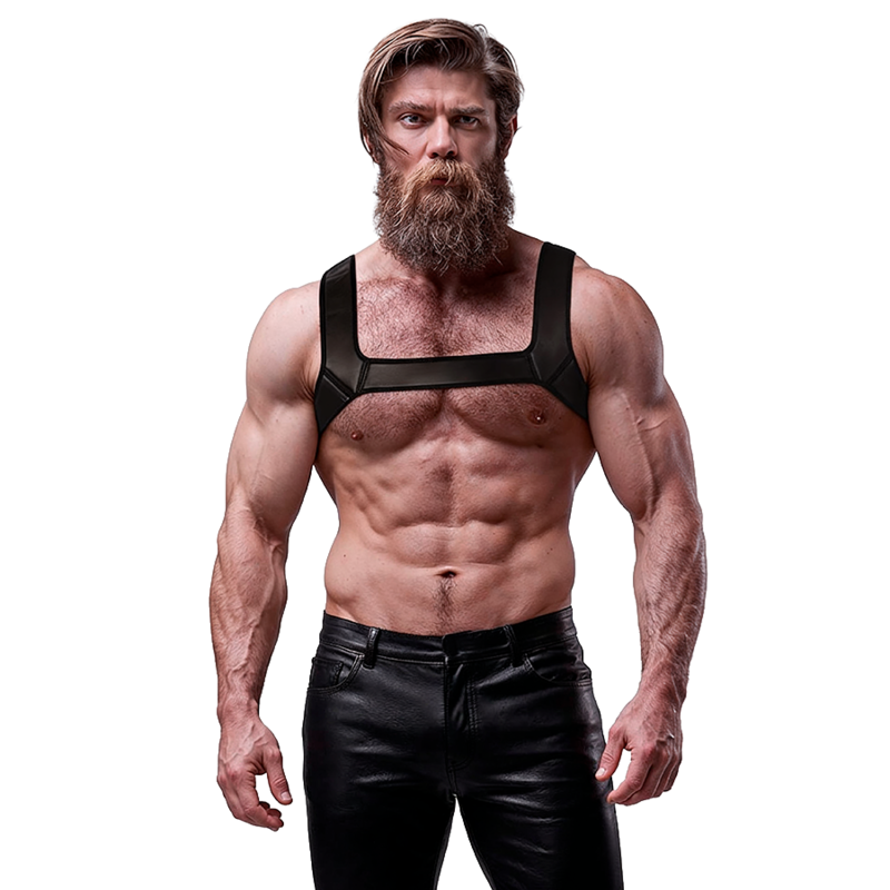 Pánský postroj FETISH SUBMISSIVE ATTITUDE, velikost M