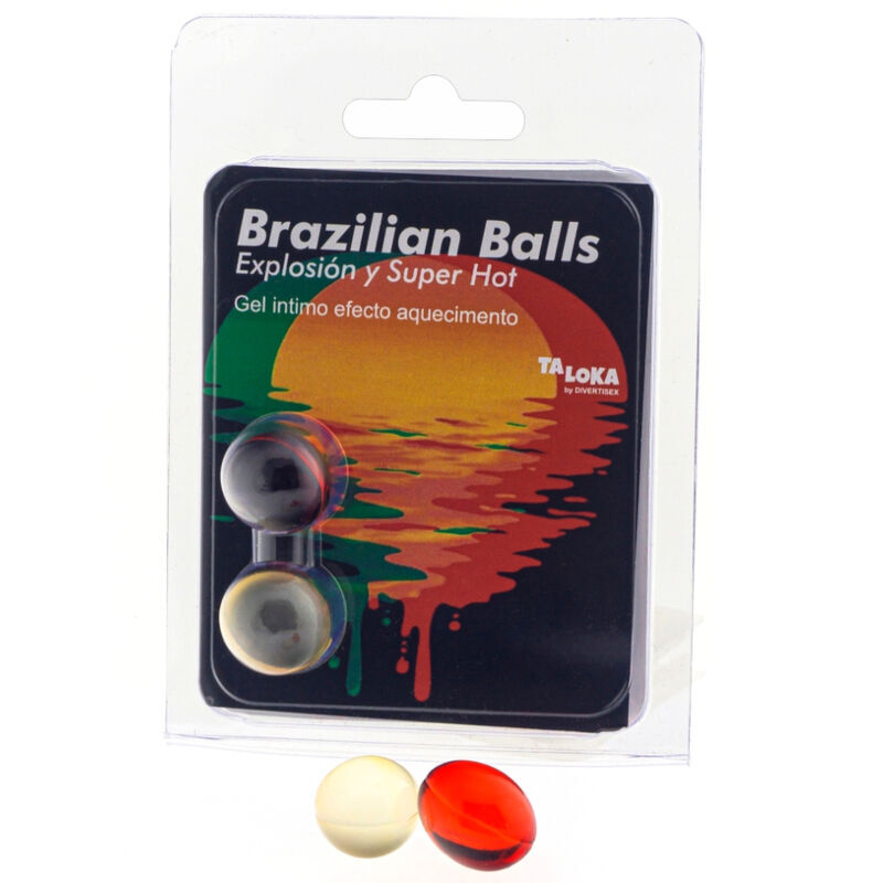 TALOKA Brazilian Balls s hřejivým masážním olejem, 2 kusy