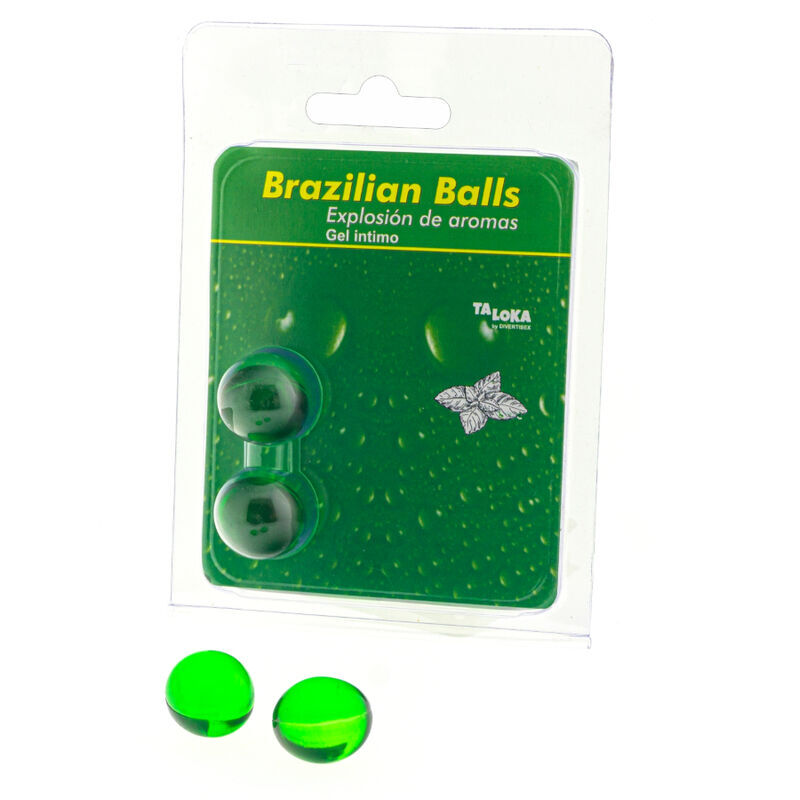 TALOKA Brazilian Balls s mátovou vůní a lubrikačním gelem, 2 kusy